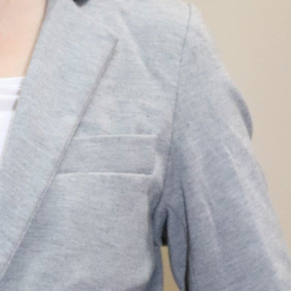 Grey Mid-length Blazer - Picture 3 of 3